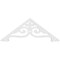 Ekena Millwork Pitch Finley Architectural Grade PVC Gable Pediment, 36"W x 13 1/2"H x 1"P (9/12) GPP036X014X100FIN - alternate 4